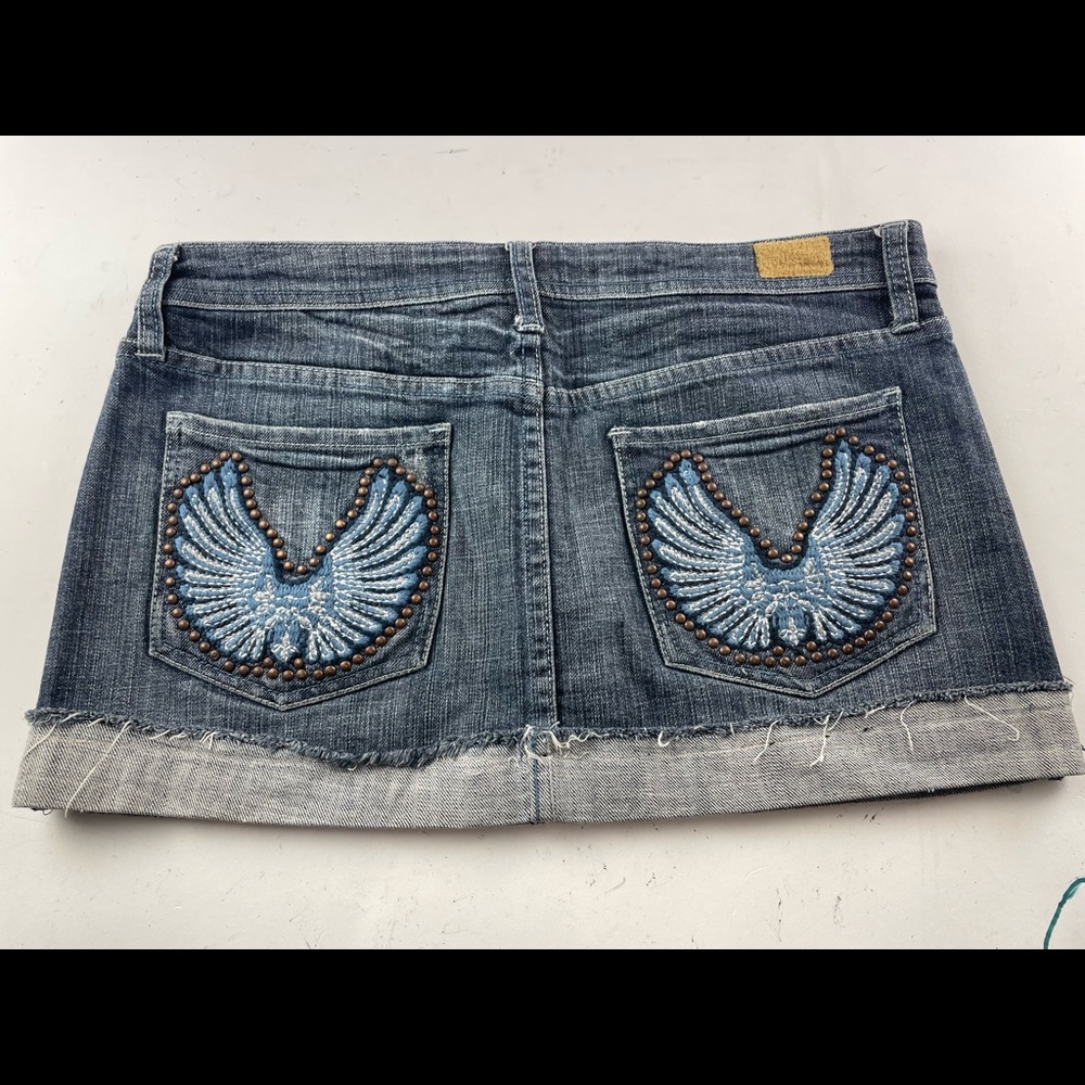 See Thru Soul size 28 denim mini skirt